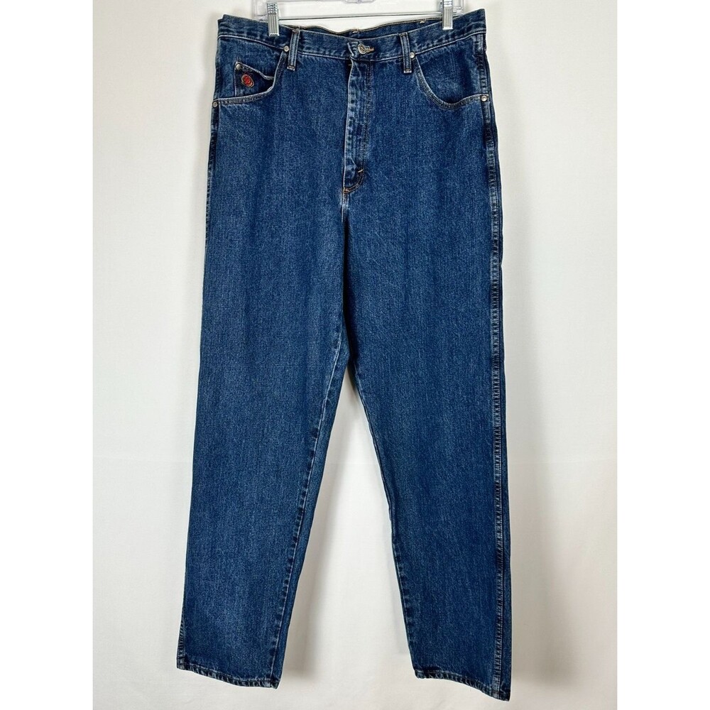 Wrangler 20X Jeans 38x36 - Fits 36x34 - Made in USA Western Cowboy Blue Denim